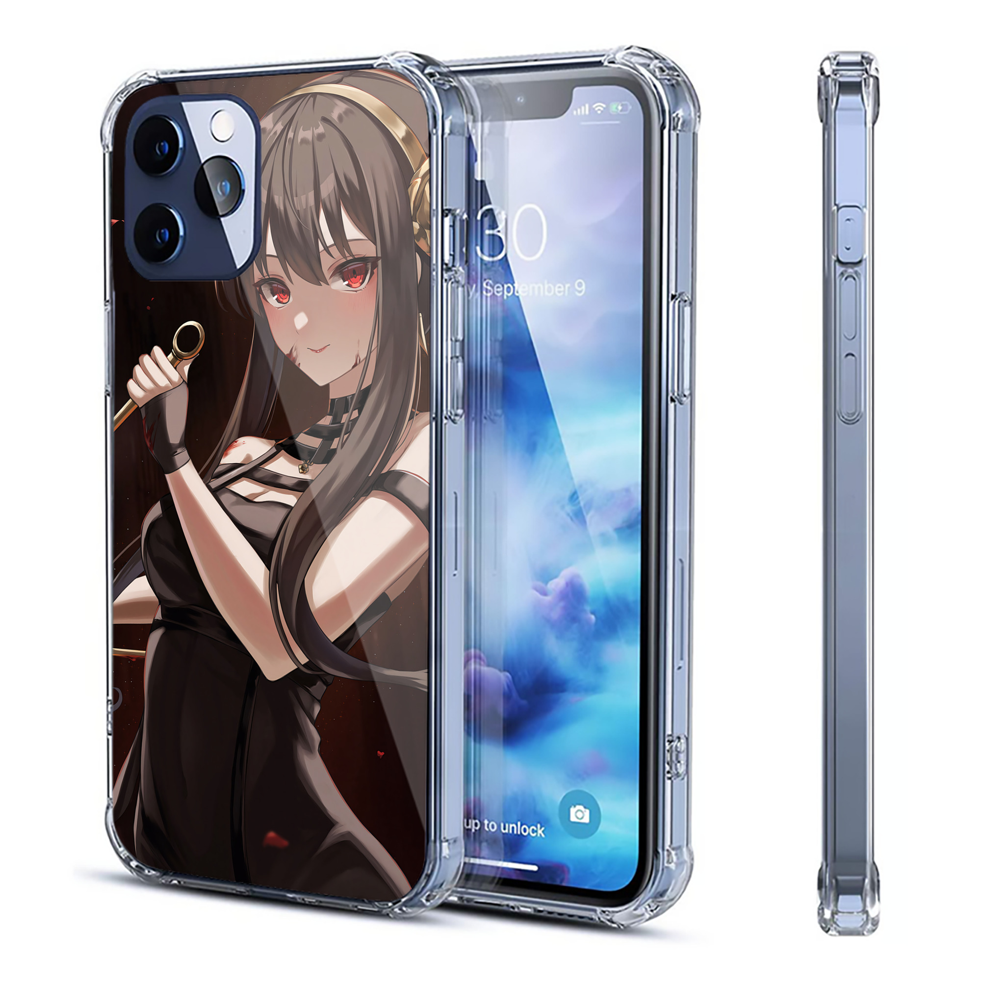 （画像用） SPY×FAMILY间谍家家酒 【iPhone 12シリーズ対応】透明スマホケース（クリアソフトケース）